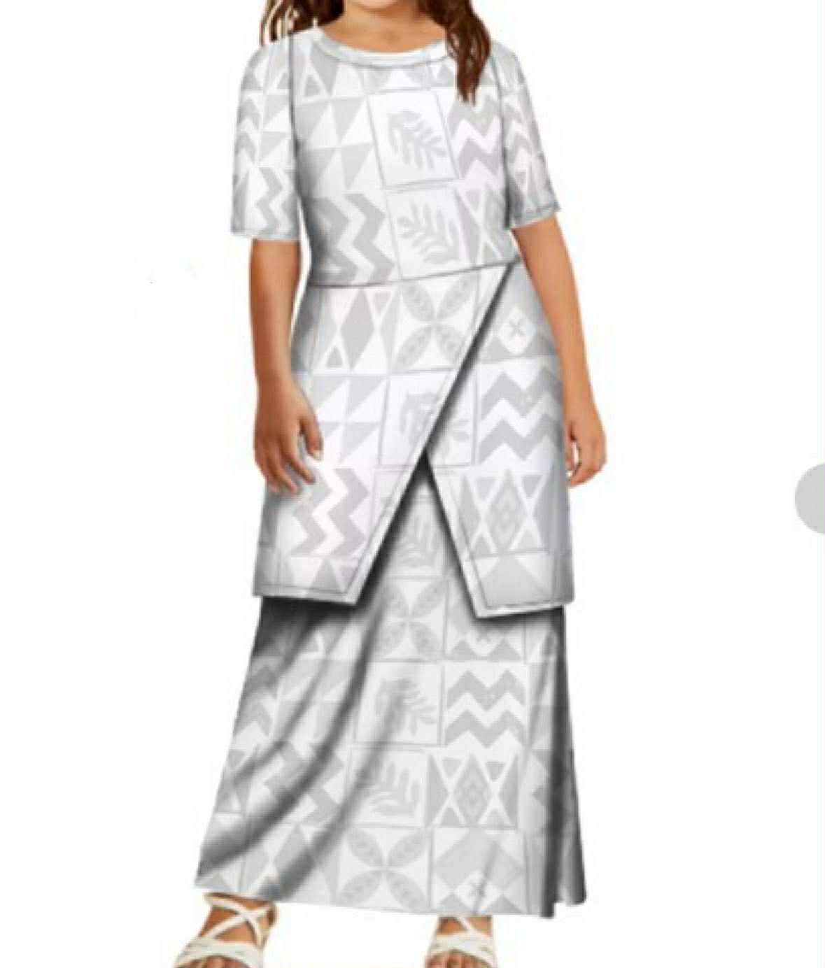 The Sacred Masina Little Girls Elei Puletasi