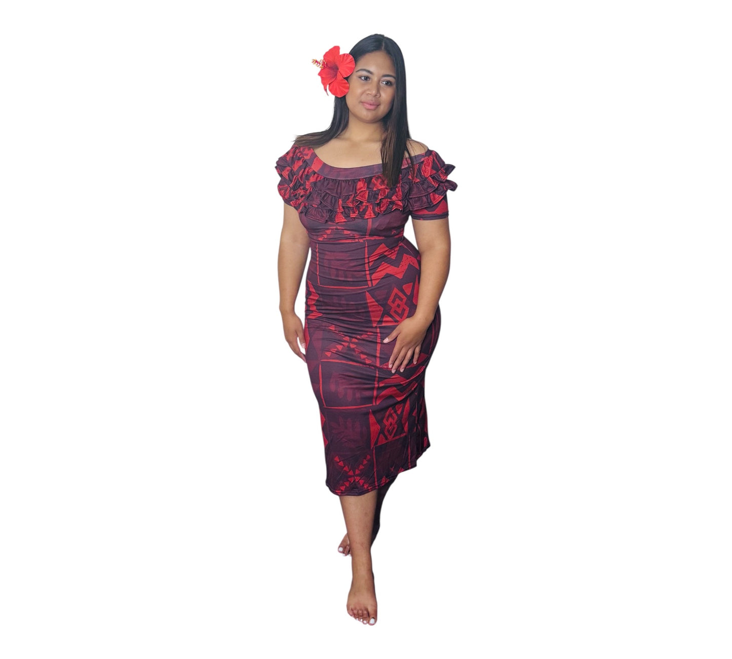 Dress - Penina Maroon