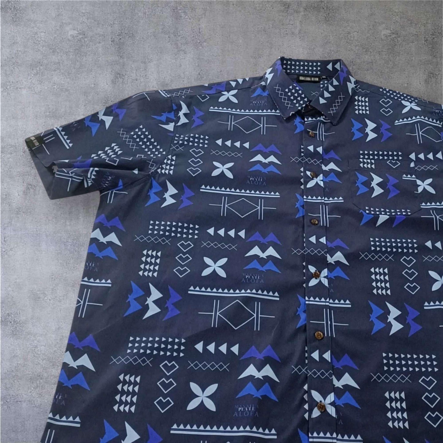 Men Shirt - Manatua Pea le Alofa - Blue