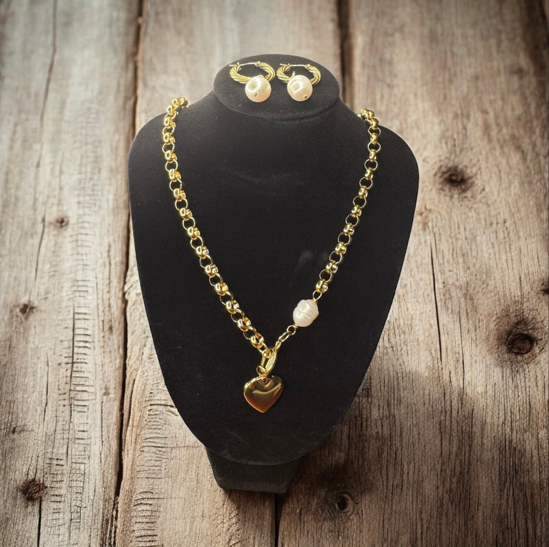 EINA FRESHWATER PEARLS SET(White)