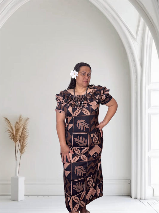 Penina Dress - Brown